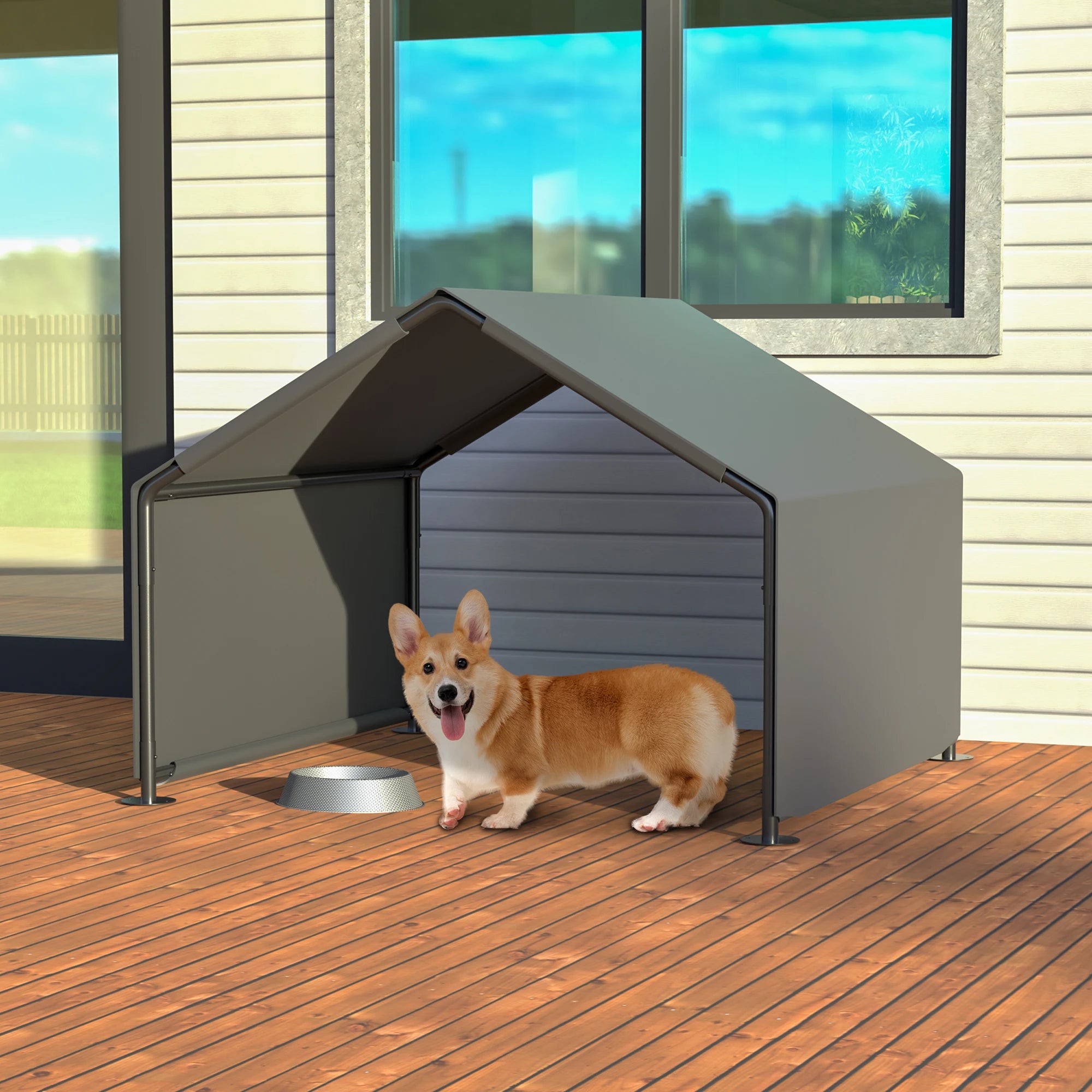 Portable Dog Shade Shelter, Water-Resistant Pet Tent