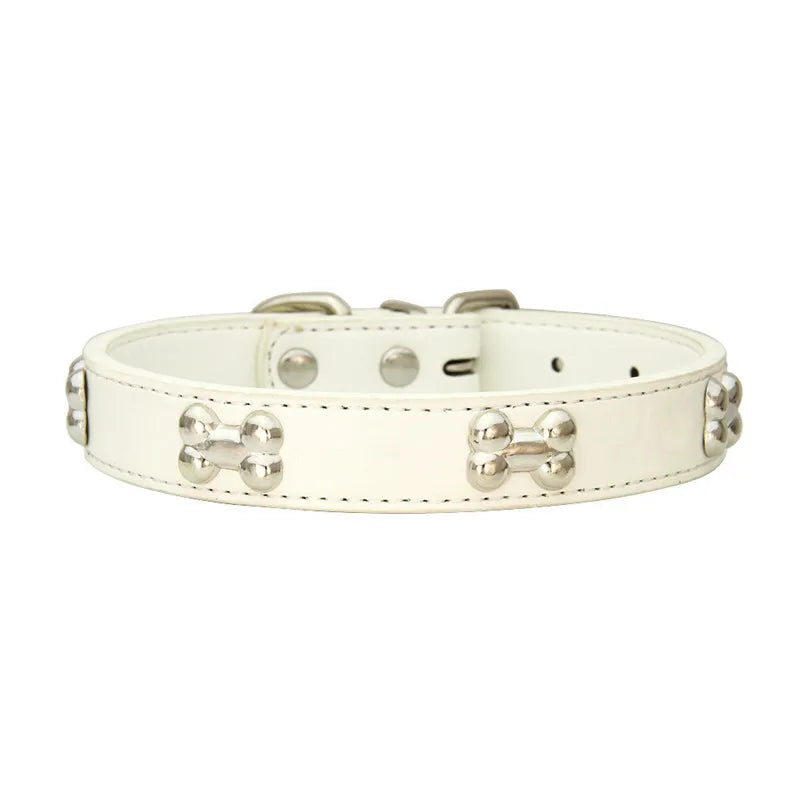 Leather Durable Pet Dog Collars for Small & Large Dog