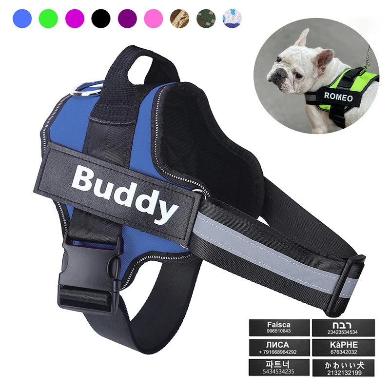Personalized Dog Harness No Pull for Small Large Dog Reflective