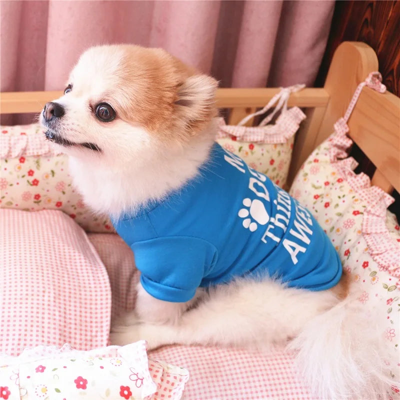 Fashionable pet clothes cute dog vest shirt dog costume