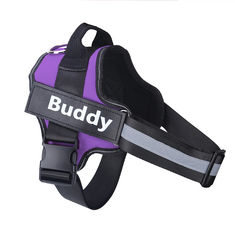 Personalized Dog Harness NO PULL Reflective Breathable.