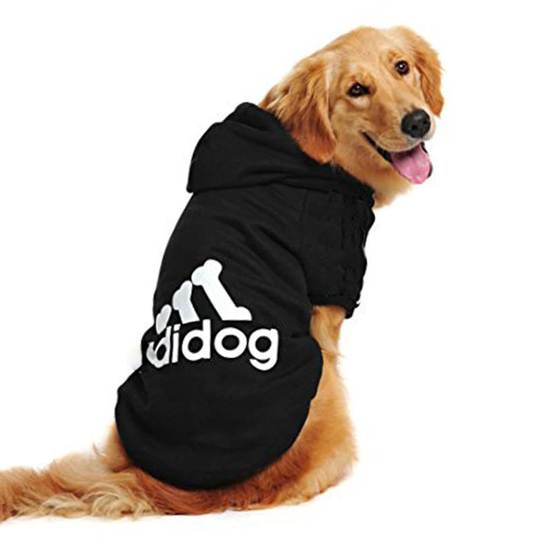 Hooded Adidog Pet Dog Clothes for Small Medium Big Large Dogs