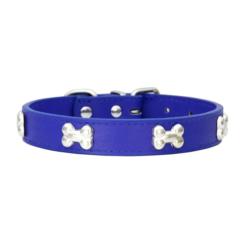 Leather Durable Pet Dog Collars for Small & Large Dog