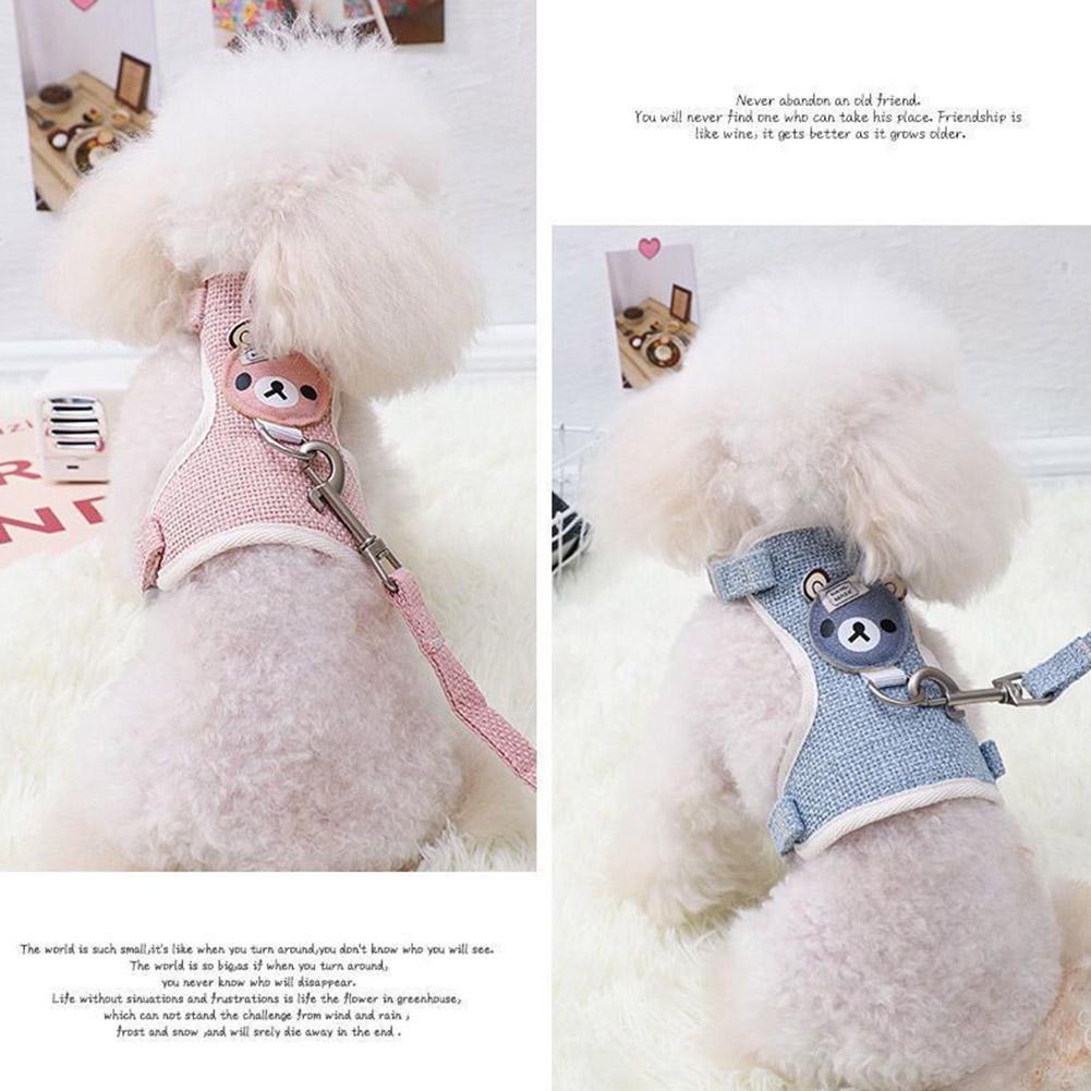 Lovely Small Pet Vest Chest Strap Dog Leash Traction Rope.