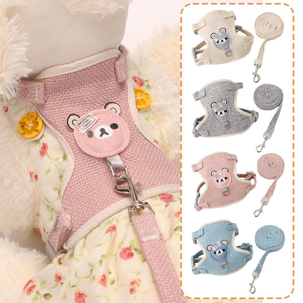 Lovely Small Pet Vest Chest Strap Dog Leash Traction Rope.