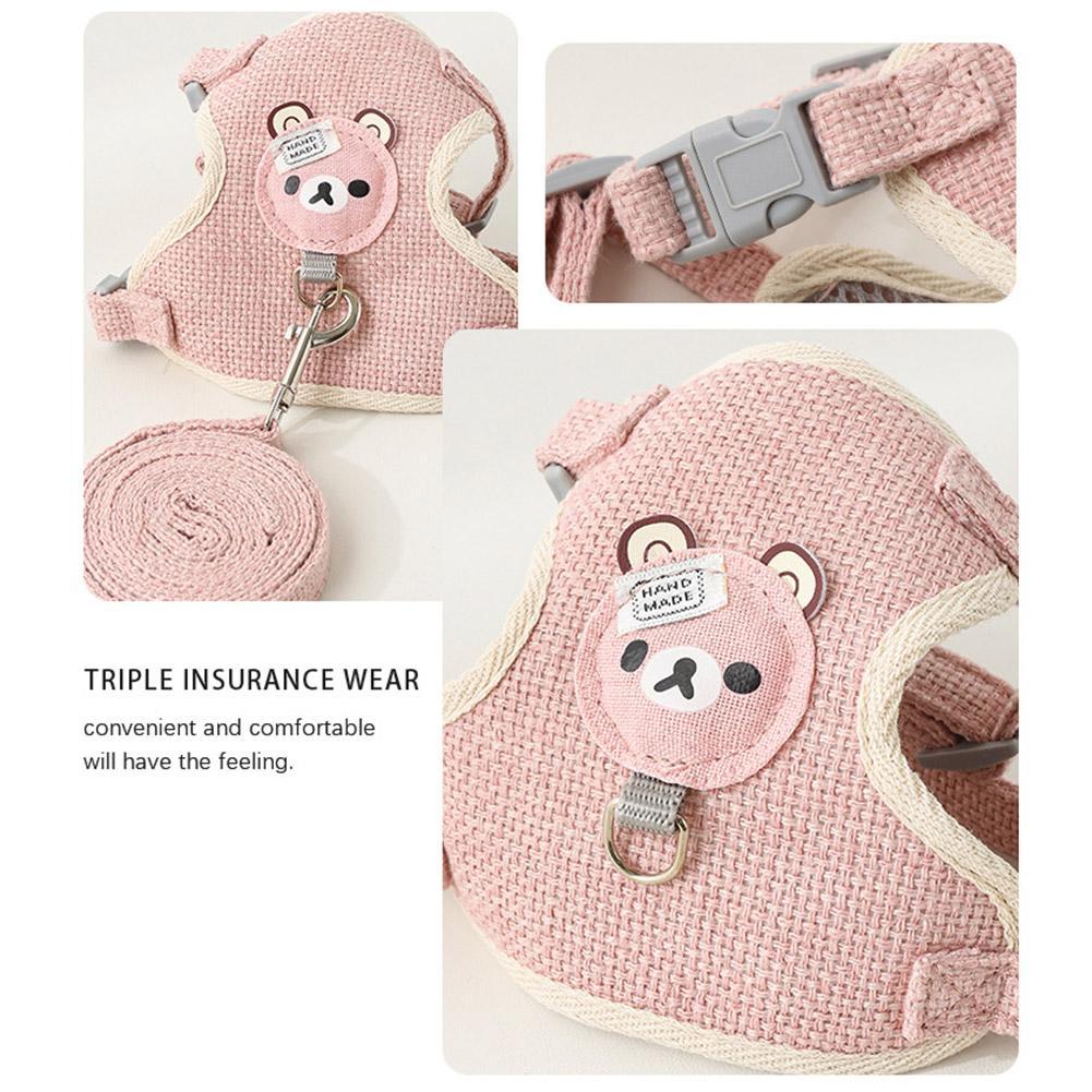 Lovely Small Pet Vest Chest Strap Dog Leash Traction Rope.