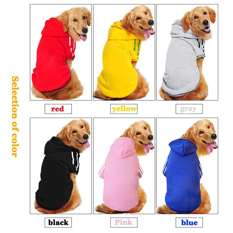 Hooded Adidog Pet Dog Clothes for Small Medium Big Large Dogs