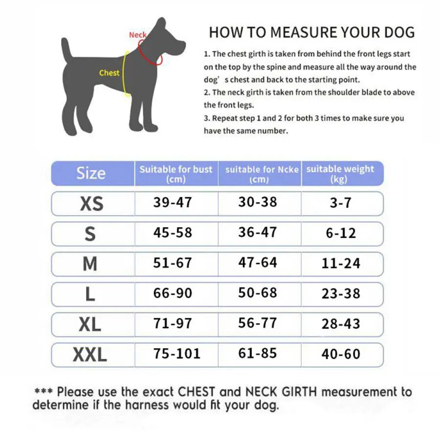 Personalized Dog Harness NO PULL Reflective Breathable.