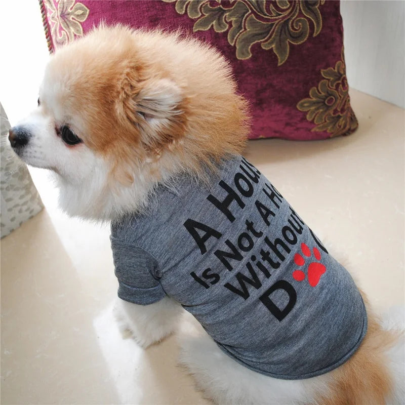Fashionable pet clothes cute dog vest shirt dog costume