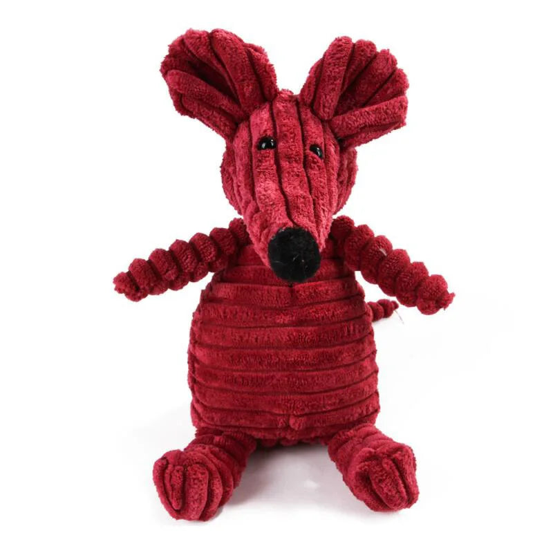 Plush Dog Toy Animals Shape Bite Resistant Squeaky Toys