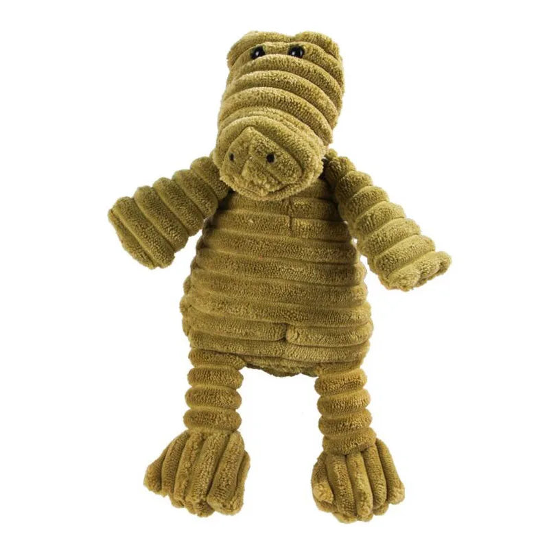 Plush Dog Toy Animals Shape Bite Resistant Squeaky Toys