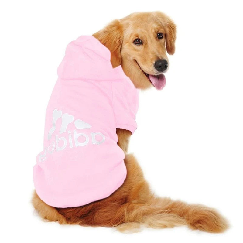 Hooded Adidog Pet Dog Clothes for Small Medium Big Large Dogs