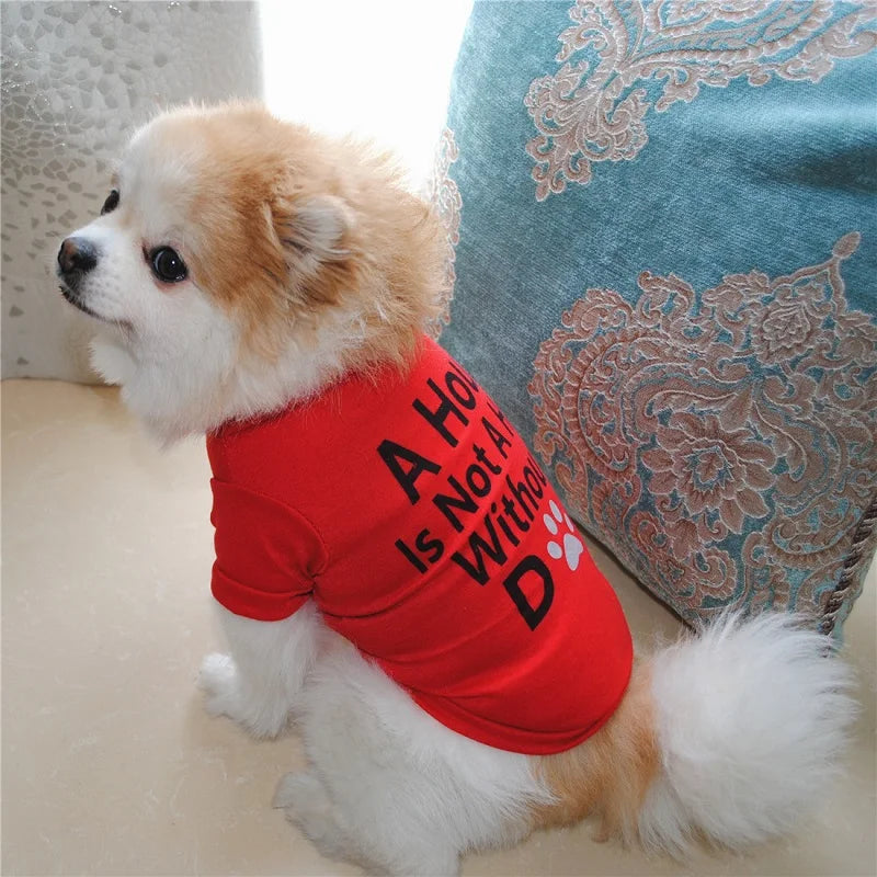 Fashionable pet clothes cute dog vest shirt dog costume