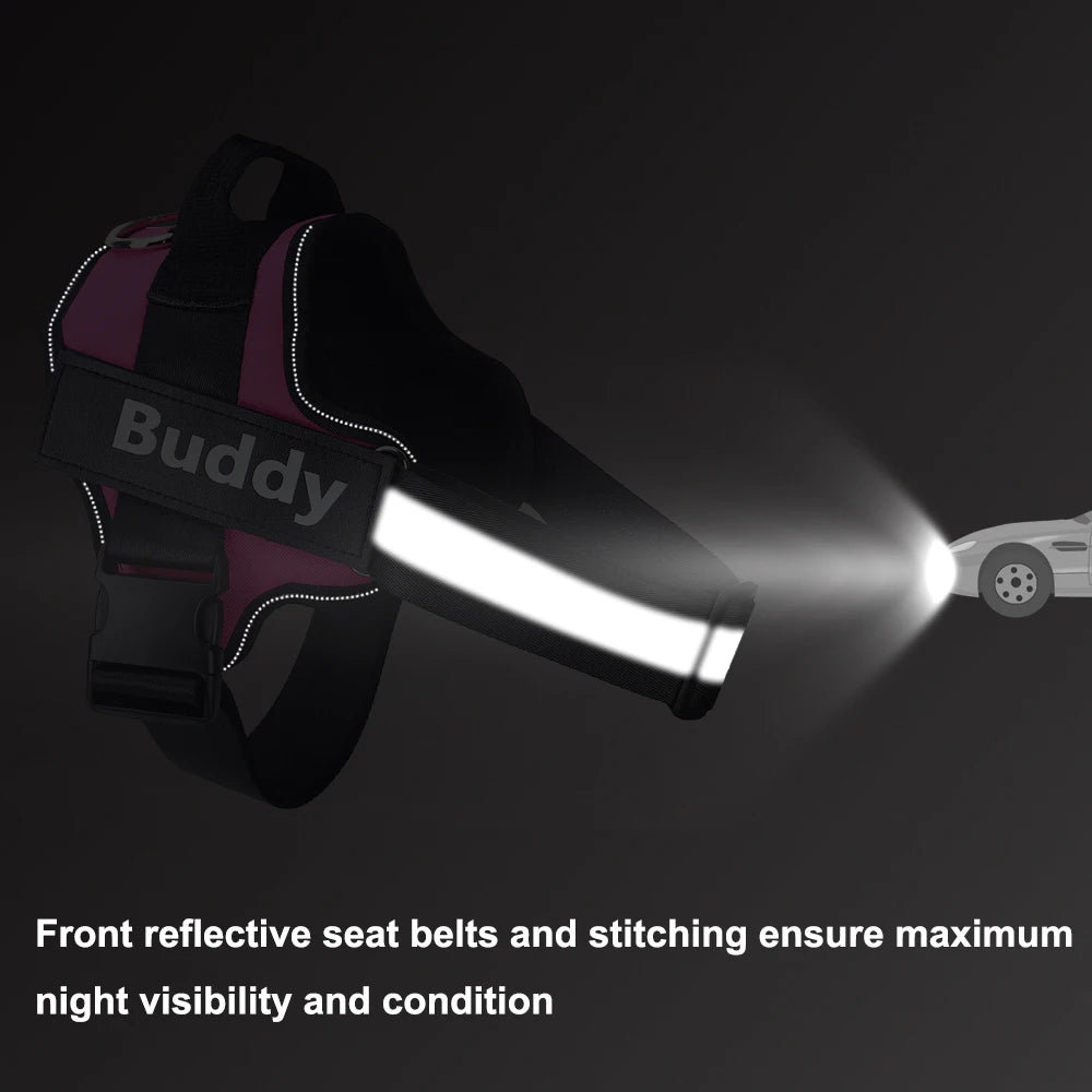 Personalized Dog Harness NO PULL Reflective Breathable.