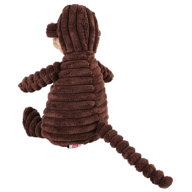 Plush Dog Toy Animals Shape Bite Resistant Squeaky Toys