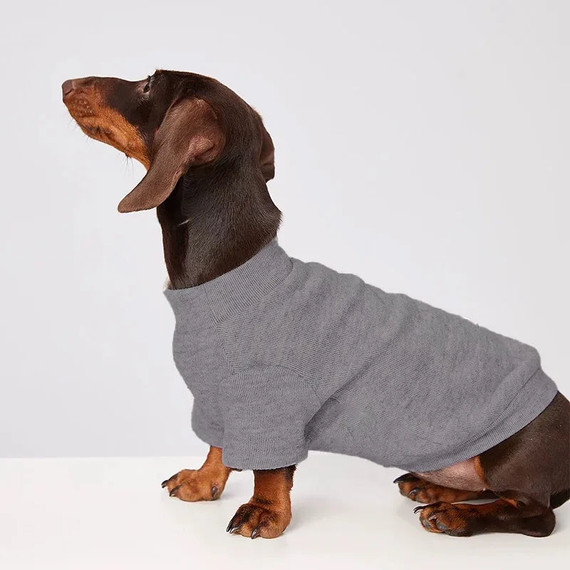 Wiener Sweater Dogs Soft Undershirt for Dachshund Or Small Dog Winter Warm