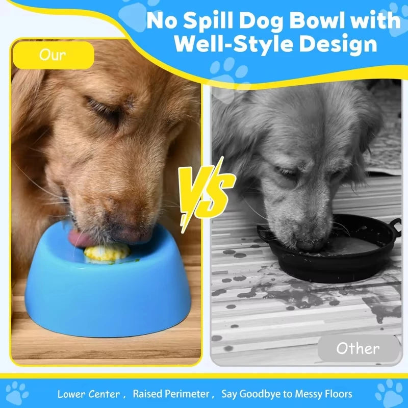 Liquid Slow Dog Bowls  Anti-slip Ball-shaped