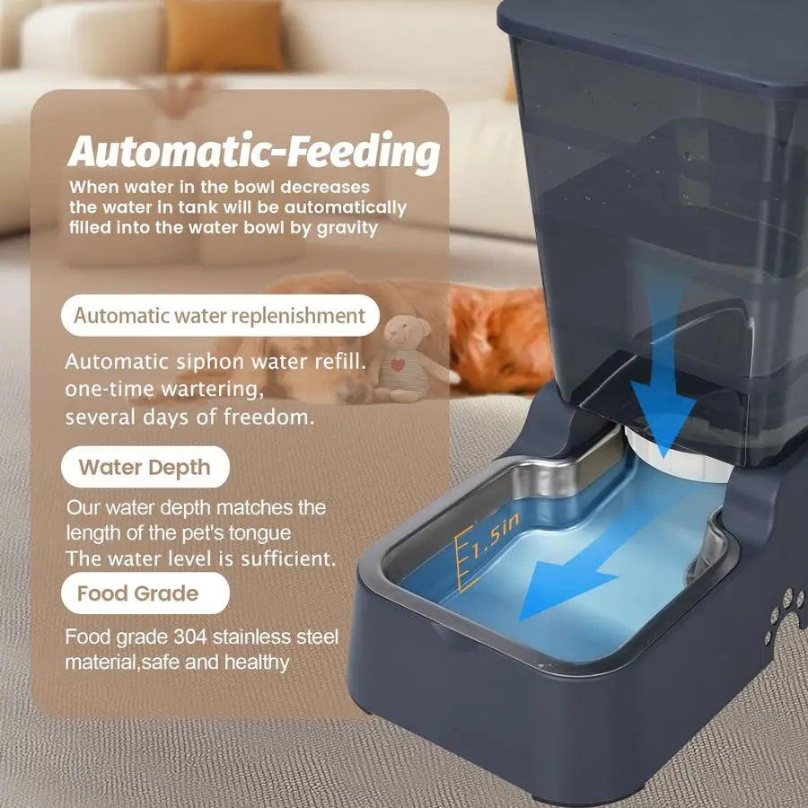 Automatic  1.4Gal Pet Waterer, Automatic Dog Water Dispenser