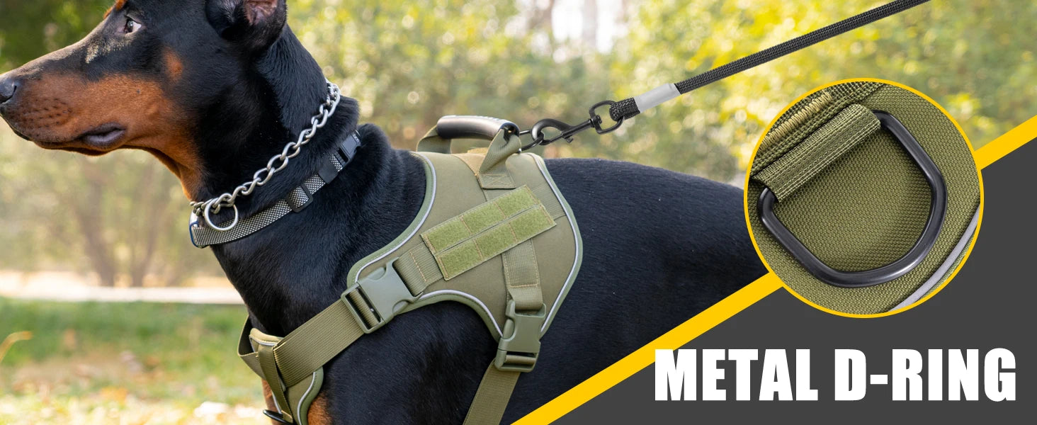 Tactical Dog Harness Doberman Pinscher Pet Training Vest
