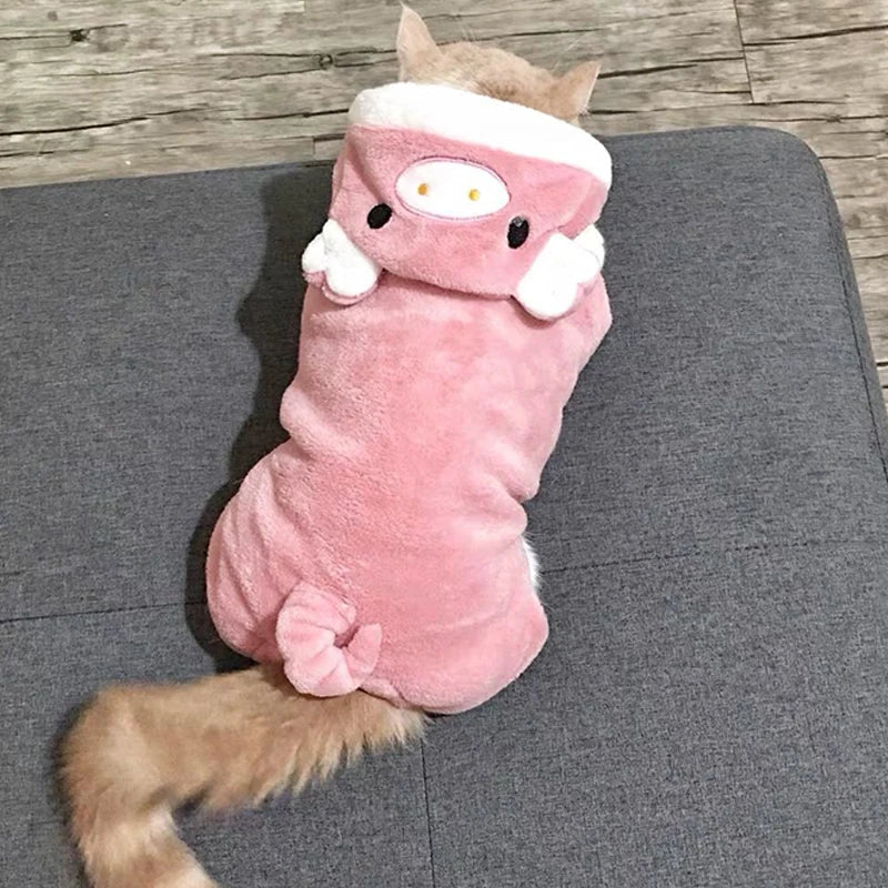Pet Dog Clothes Soft Warm Fleece Dogs Jumpsuits