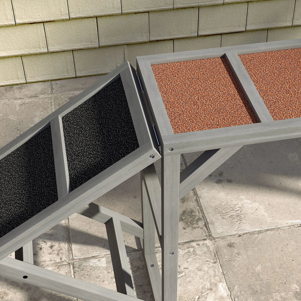 Dog Agility Training Ramp with Safety Bars 35 Degree Slope