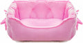 Princess Dog Bed Pink Puppy Couch for Small Dogs Breathable