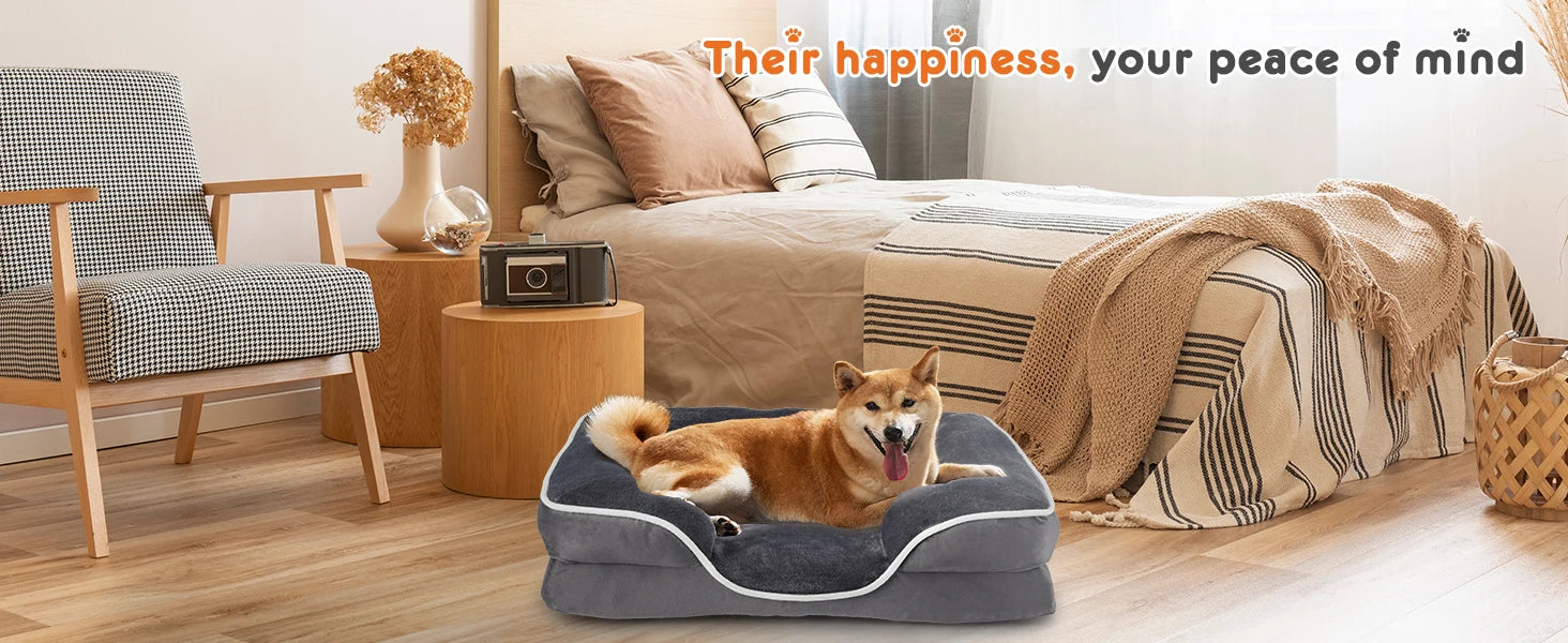 JHK Orthopedic Dog Bed Memory Foam Pet Bed for Small Dogs