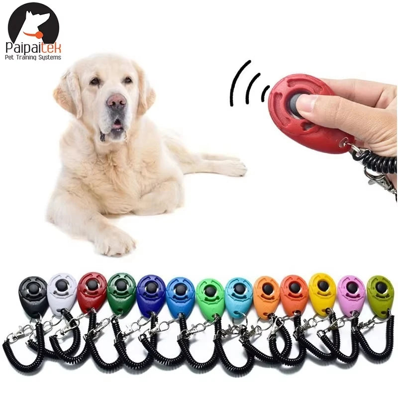 Dog Training Clicker Aid Adjustable WristStrap Sound.