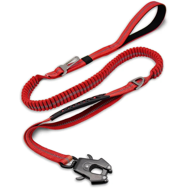 Tactical Shock Absorbing Bungee Dog Leash, 4-6FT