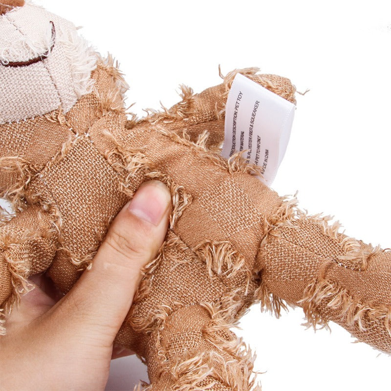 Pet Teddy Bear Soundmaking Toy Plush Interactive Dog Toys