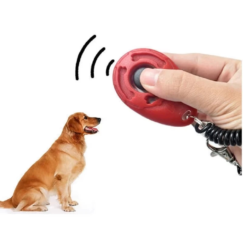 Dog Training Clicker Aid Adjustable WristStrap Sound.