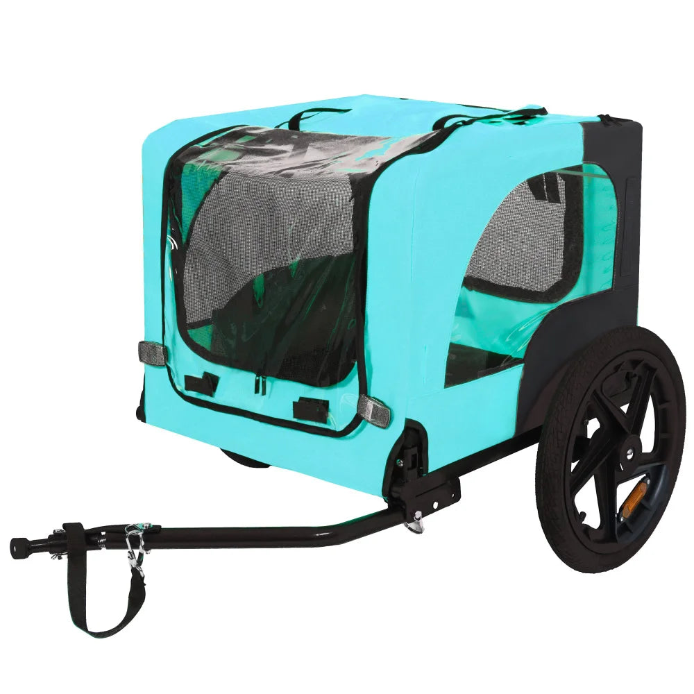 Pet Bike Trailer Dog Cart for Bicycle Easy Folding Frame Quick Release