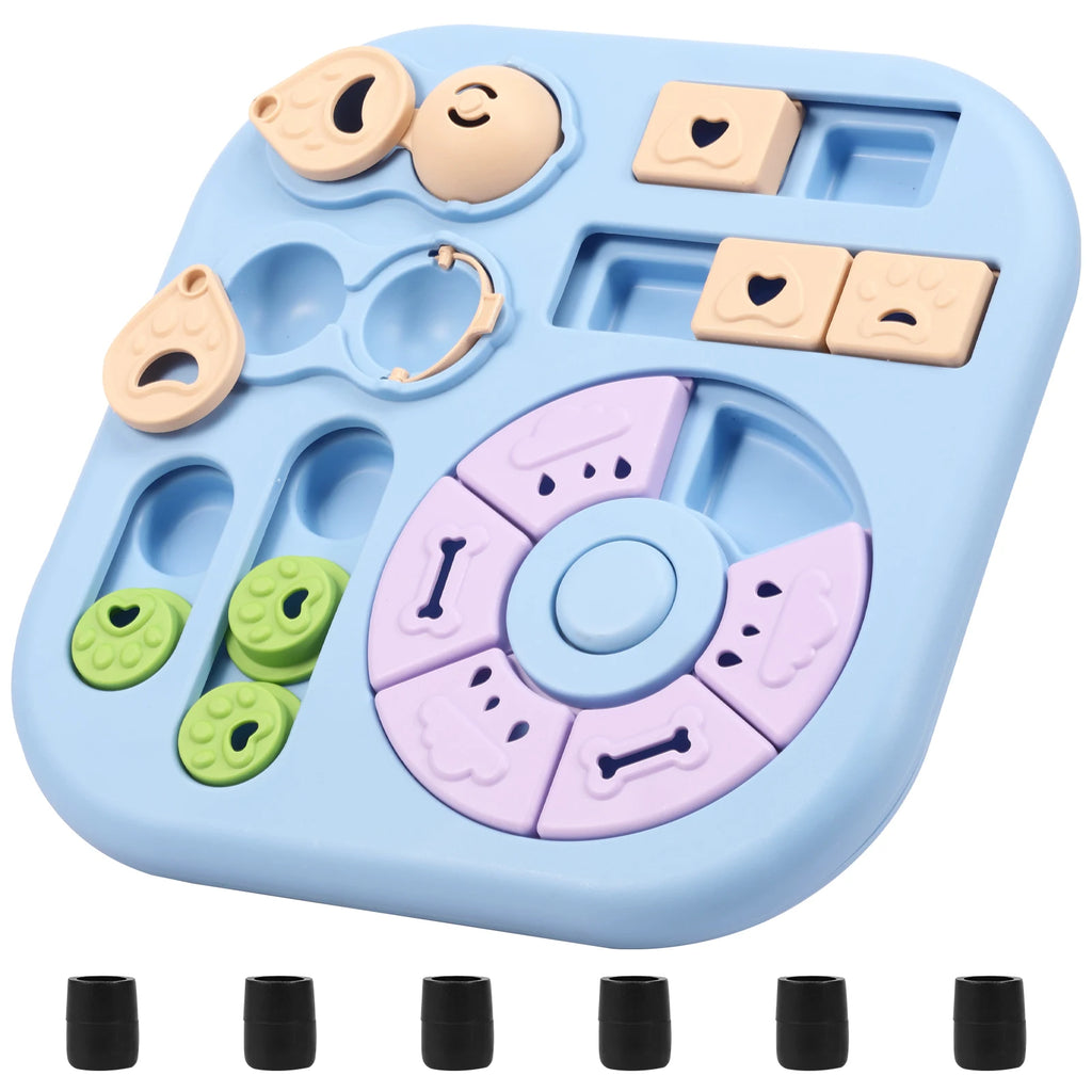 Interactive Dog Puzzle Toys Plastic Treat Dispensing Slow Feeder