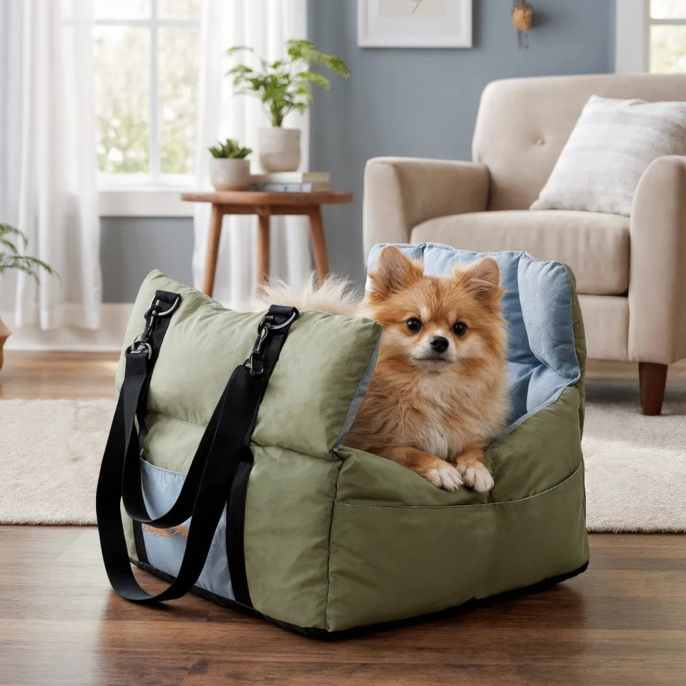 Portable Dog Car Seat Pet Puppy Booster Travel Bed