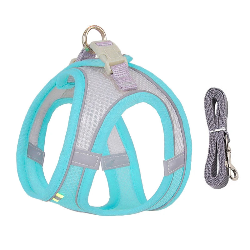 Dog Harness Leash Set for Small Dogs Adjustable