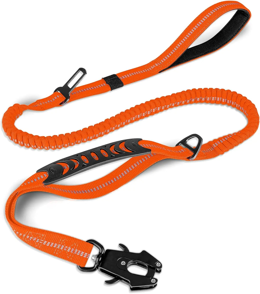 Tactical Shock Absorbing Bungee Dog Leash, 4-6FT