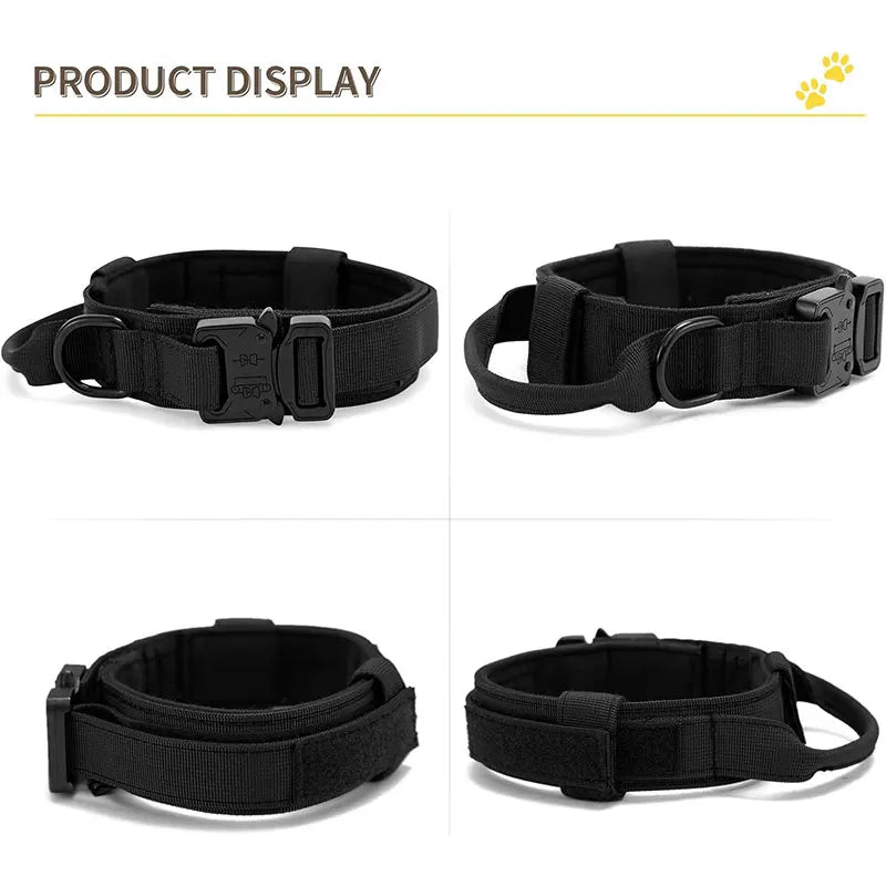 Outdoor Sports Style Tactical Dog Collar For Medium To Large Dogs