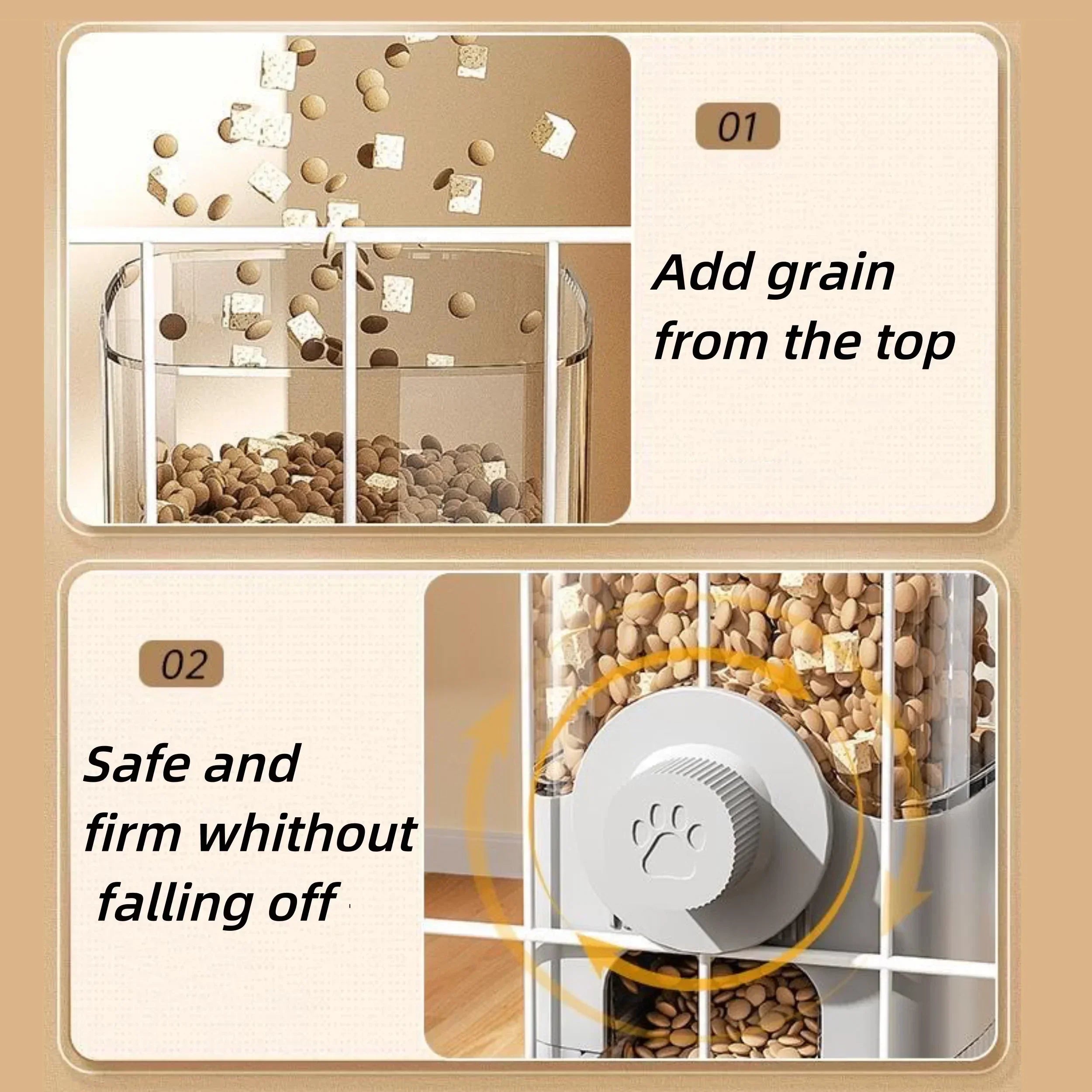 New Tepy Gravity Pet Auto Feeder Waterer