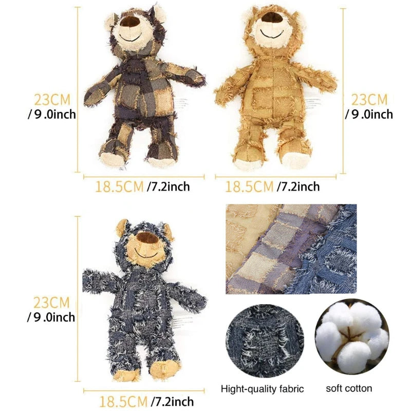 Pet Teddy Bear Soundmaking Toy Plush Interactive Dog Toys