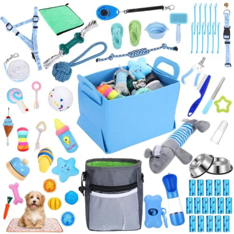 65 Pcs Puppy Supplies Starter Kit Small Dog Essentials