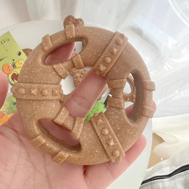 1pcs Natural Safety Plastic Dog Chewing Toy Simulated Bone