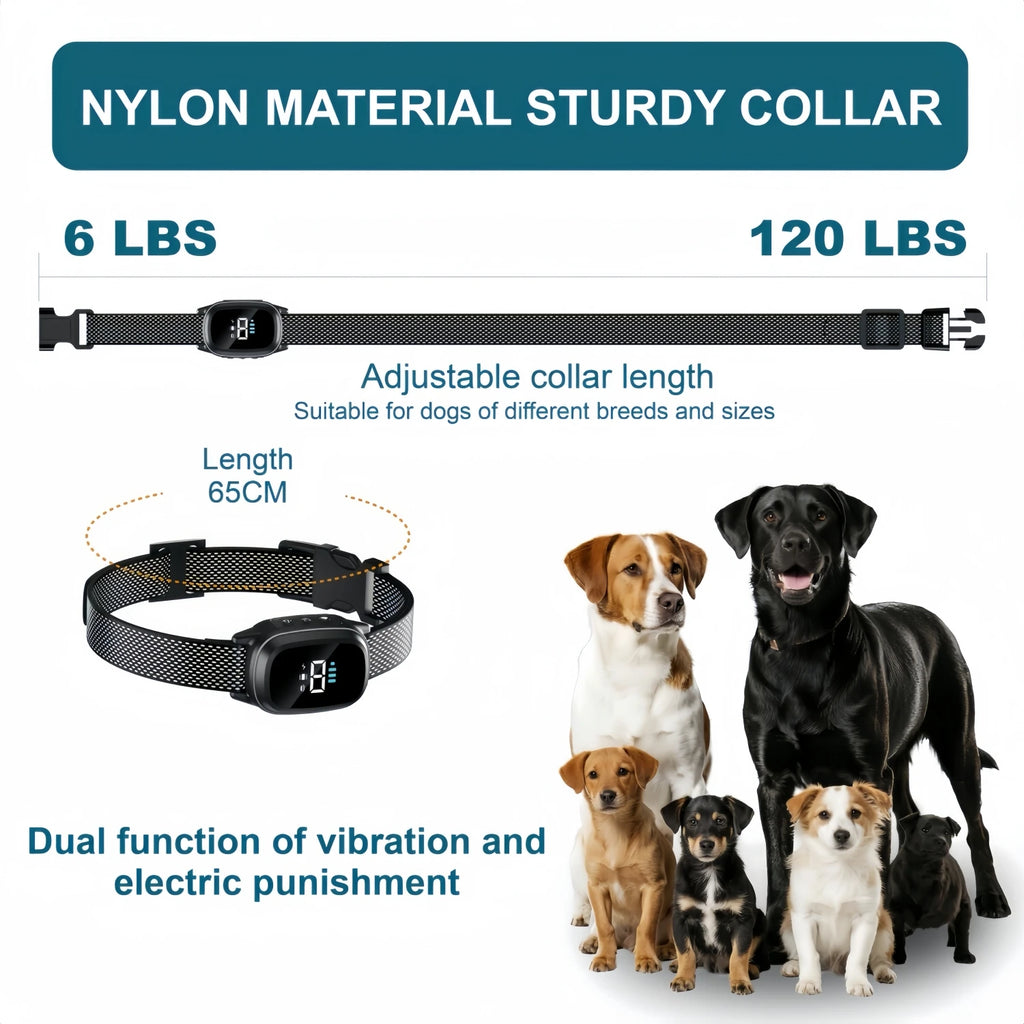 Waterproof Dog Bark Collar,Rechargeable Anti-Bark Collar For Dog.