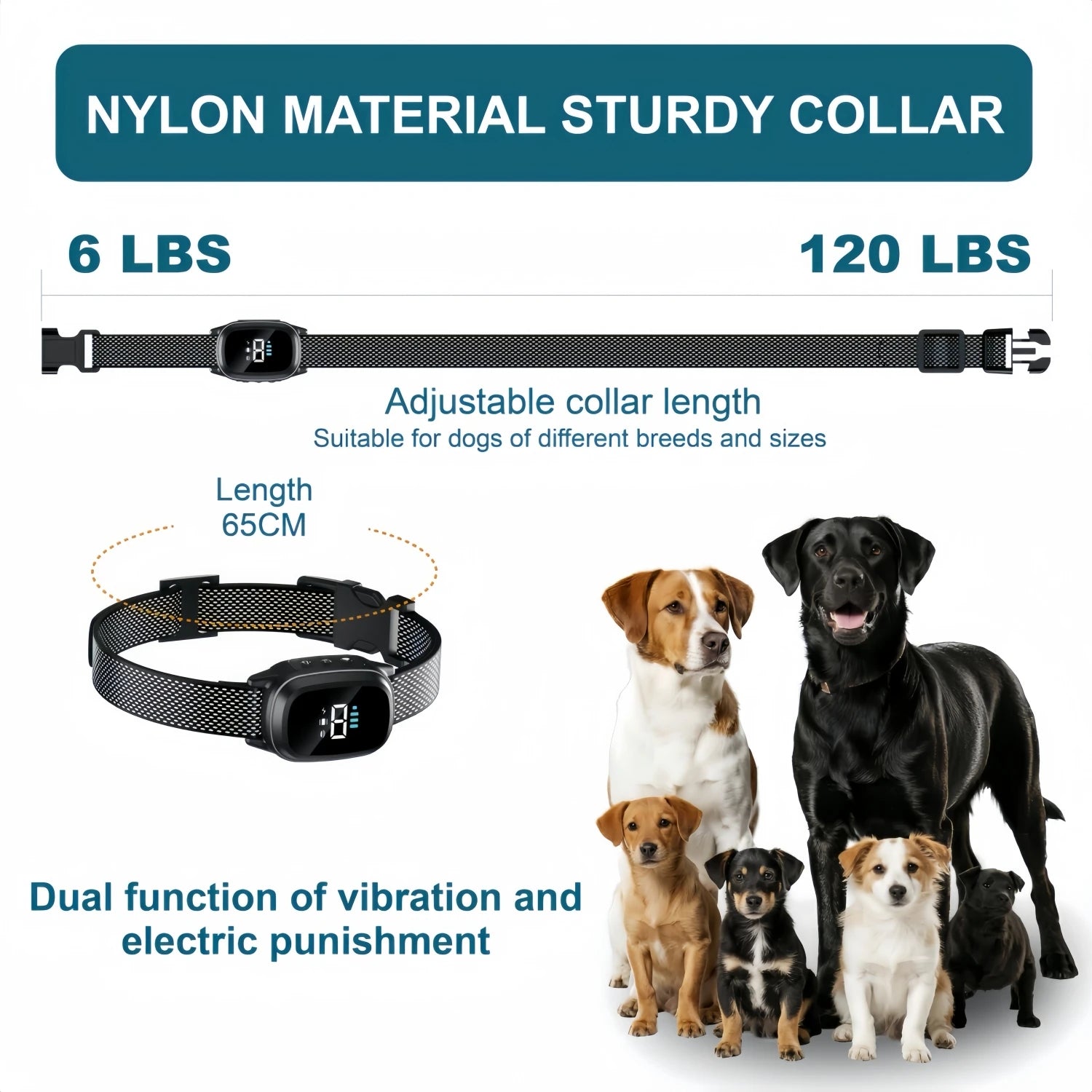 Waterproof Dog Bark Collar,Rechargeable Anti-Bark Collar For Dog.