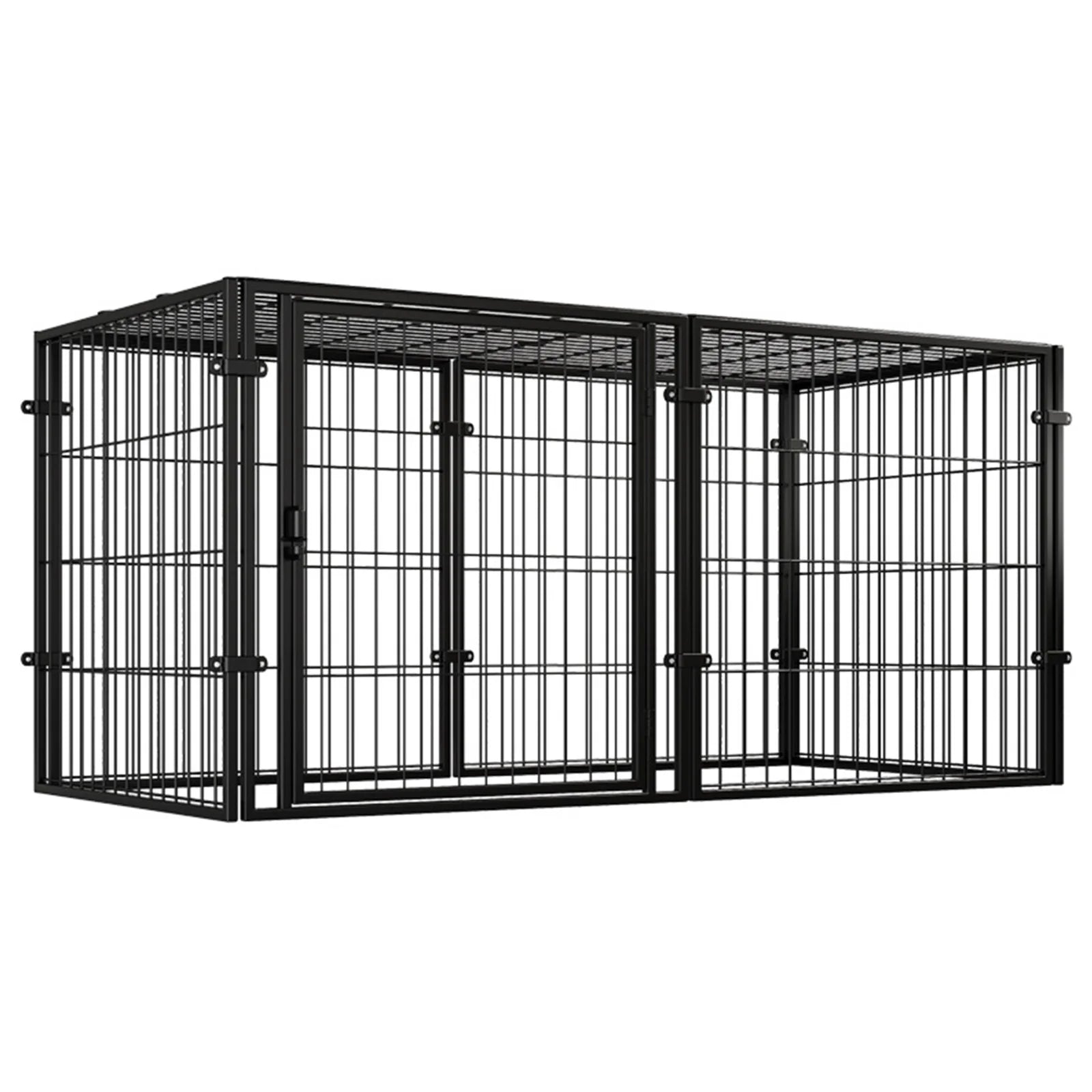 48 Inch Kennel Cage Easy Assemble Heavy Duty Wire Dog Crates with Door