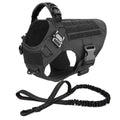 Tactical Dog Harness Leash Set for Large Dogs Military Harnesses