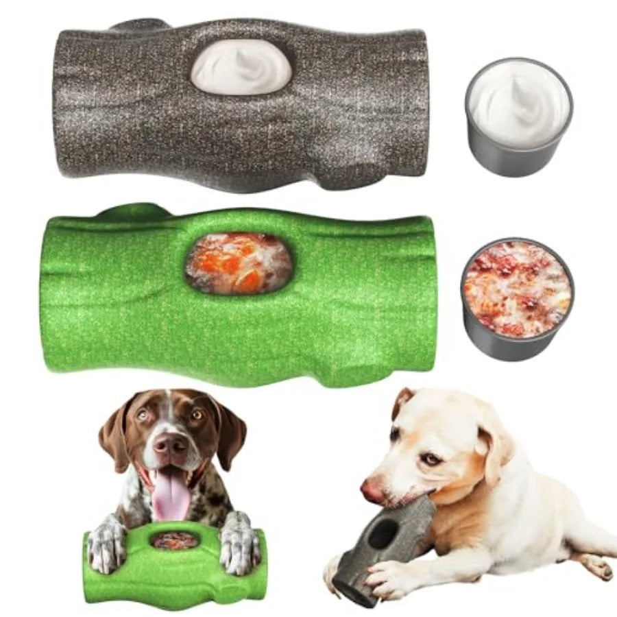 3-in-1 Durable Dog Enrichment Toy - Long-Lasting Fillable and Frozen Lick Toy.