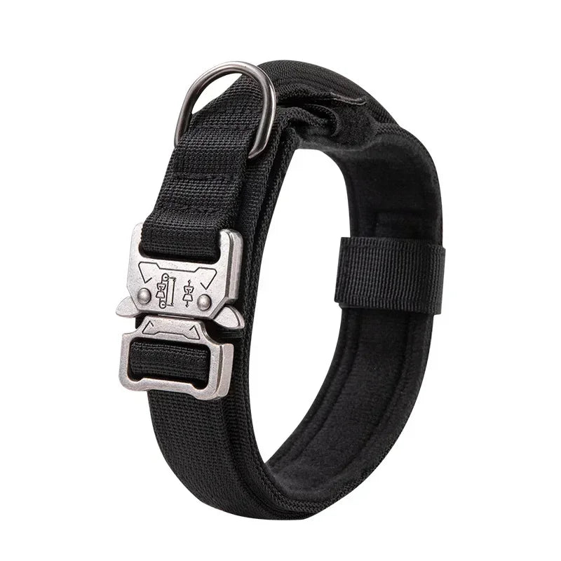 Outdoor Sports Style Tactical Dog Collar For Medium To Large Dogs