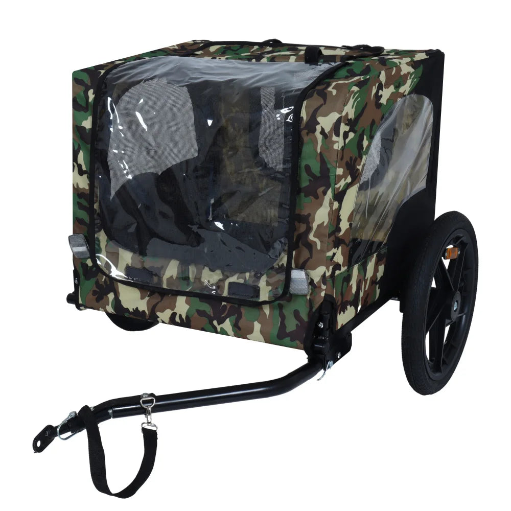 Pet Bike Trailer Dog Cart for Bicycle Easy Folding Frame Quick Release