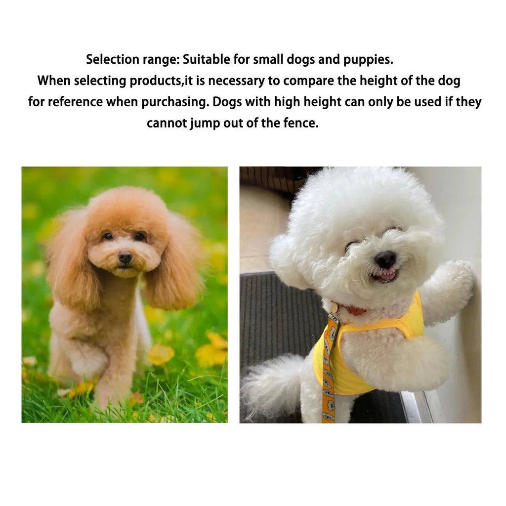 Dog Cage for Small Dogs with Separate Toilet and Pulleys, Indoor Dog House