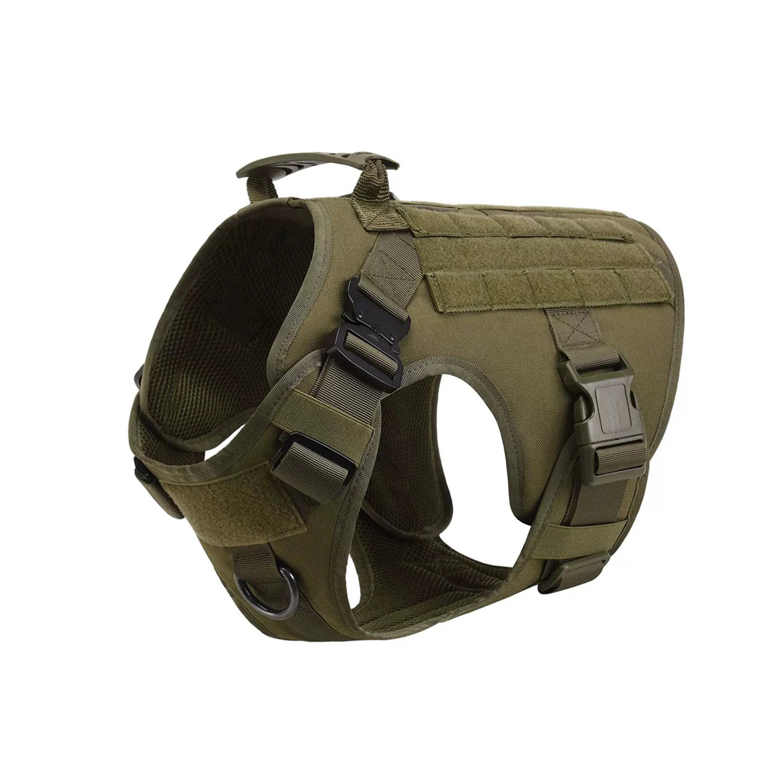 Tactical Dog Harness Collar Leash Pouches For Medium Large Dogs